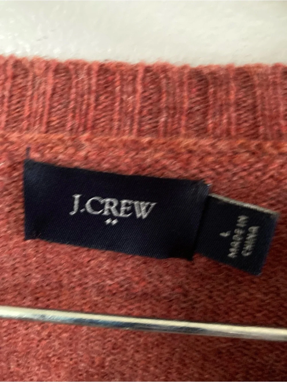 J. Crew warm rust